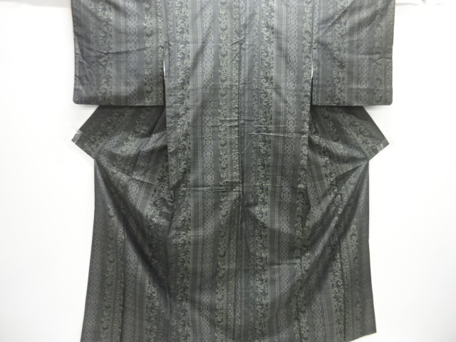 JAPANESE KIMONO / DORO OSHIMA TSUMUGI / WOVEN SARASA